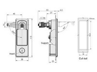 MS727 Swing Handle Cabinet Lock