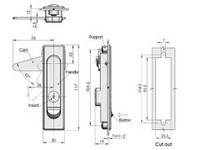 MS730 Swing Handle Cabinet Lock