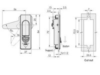 MS732 Swing Handle Cabinet Lock