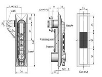 MS861-2A Swing Handle Cabinet Lock