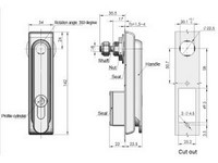 MS863 Swing Handle Cabinet Lock