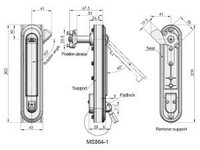 MS864 Swing Handle Cabinet Lock