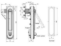 MS864 Swing Handle Cabinet Lock