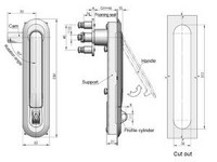 MS864 Swing Handle Cabinet Lock
