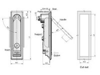 MS712/MS713 Swing Handle Cabinet Lock