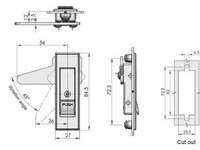 MS720 Swing Handle Cabinet Lock