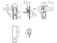 MS723 Swing Handle Cabinet Lock