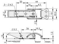 DK617 Toggle Latch Hasp