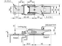 DK605 Toggle Latch Hasp