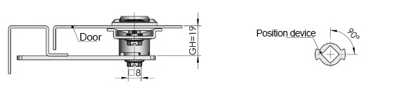 MS717 Swing Handle Cabinet Lock