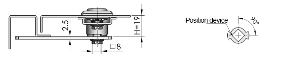 MS717 Swing Handle Cabinet Lock